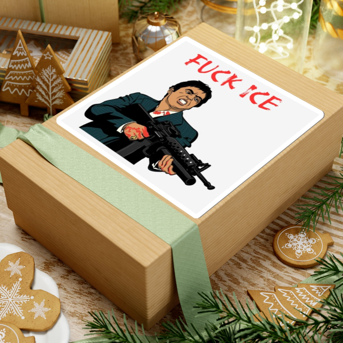 Tony Montana - FUCK ICE sticker
