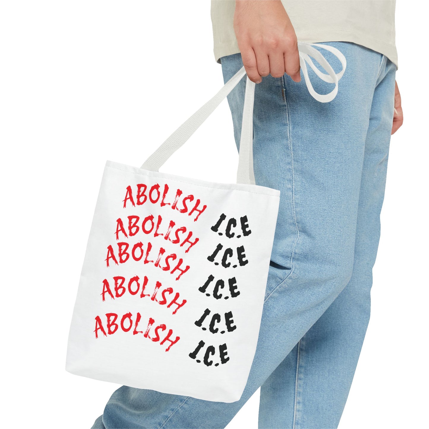 Empowering Tote Bag: 'No Human Is Illegal' & 'Abolish I.C.E'