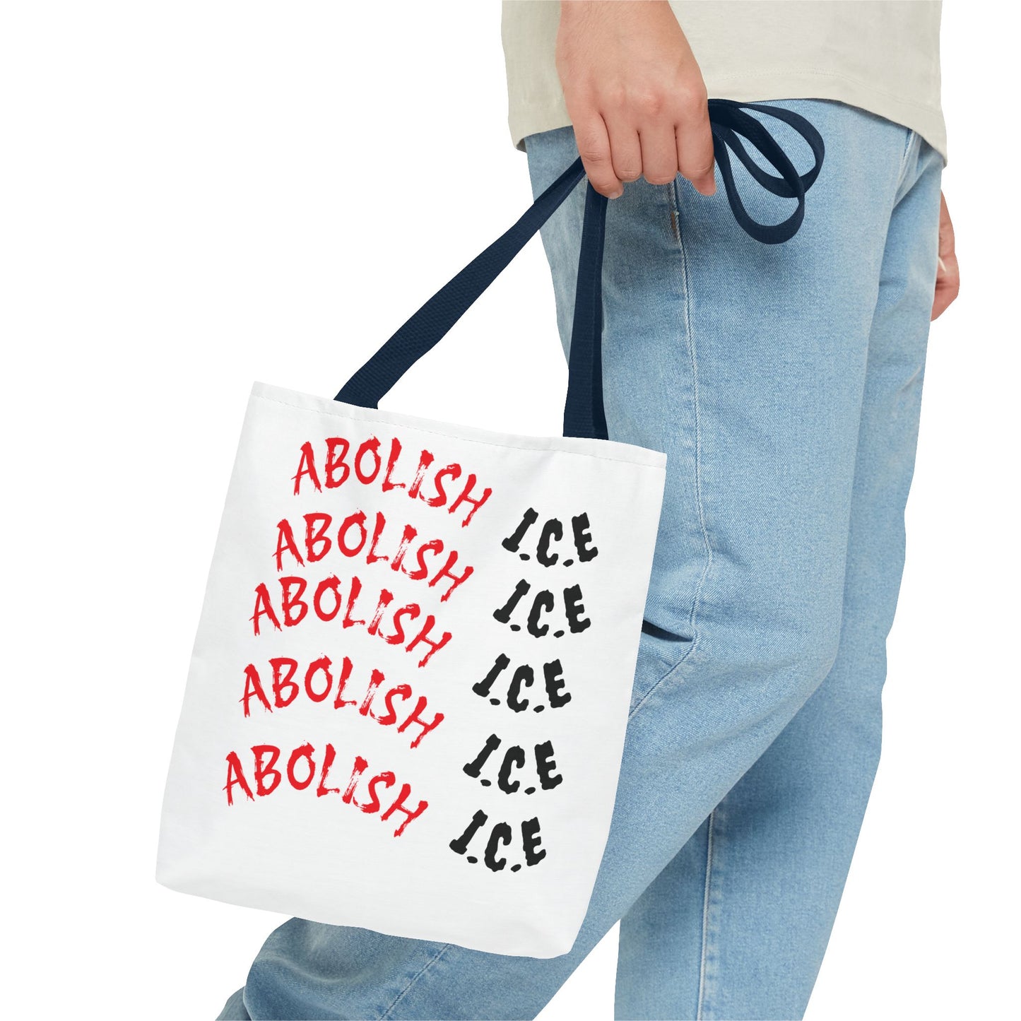 Empowering Tote Bag: 'No Human Is Illegal' & 'Abolish I.C.E'