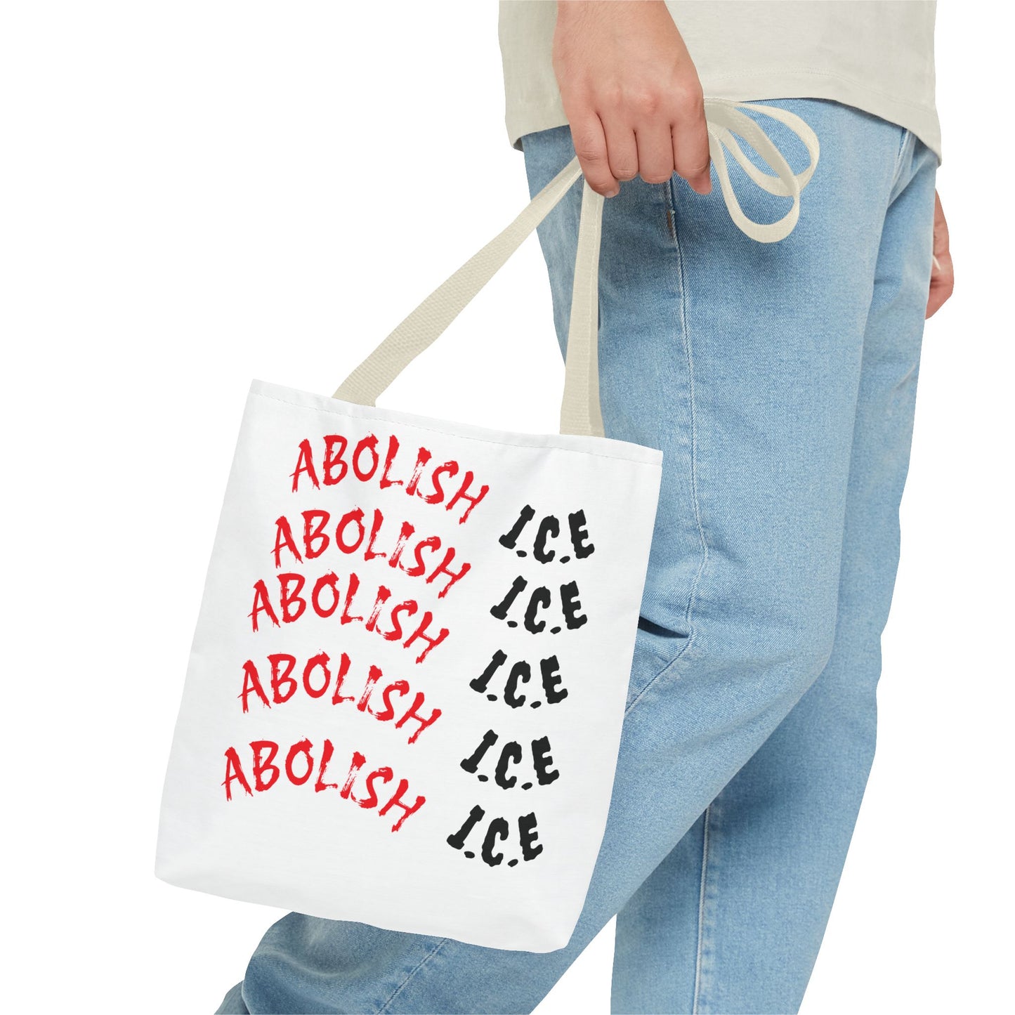 Empowering Tote Bag: 'No Human Is Illegal' & 'Abolish I.C.E'