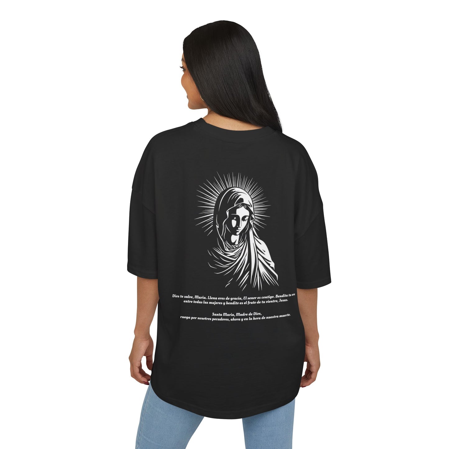 Box Tee - AMEN Spiritual Blessing Latinos Hope Faith Belief (Oversize)