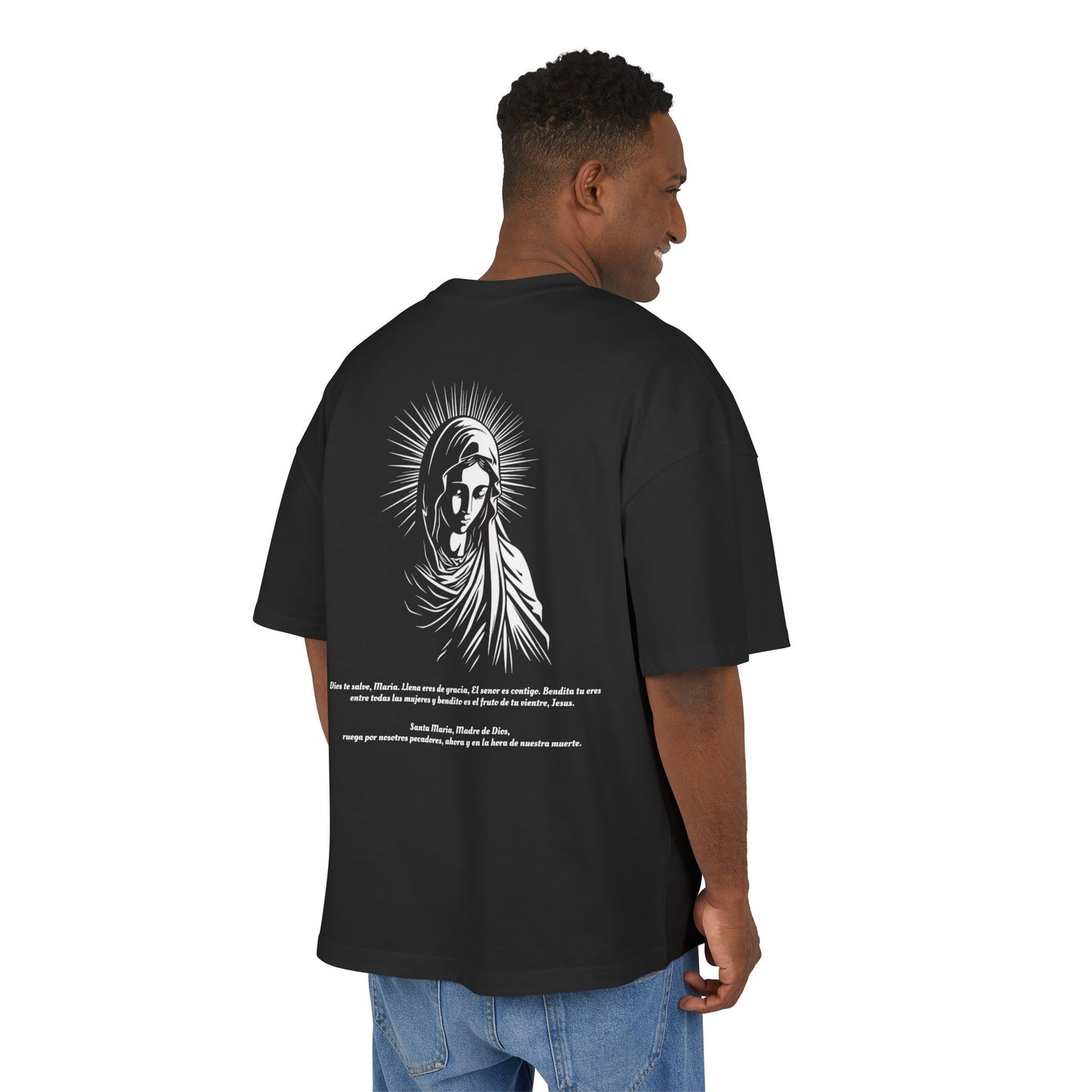 Box Tee - AMEN Spiritual Blessing Latinos Hope Faith Belief (Oversize)