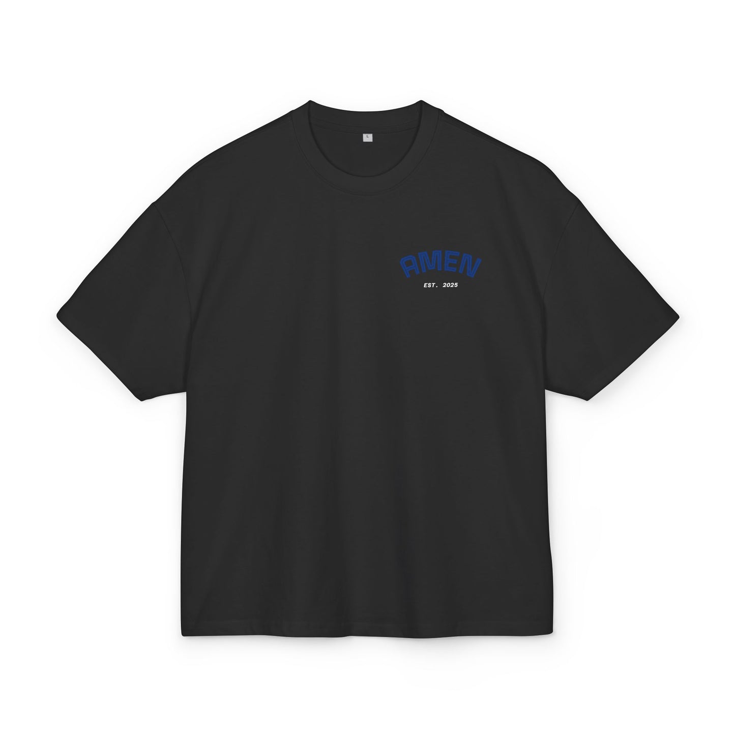 Box Tee - AMEN Spiritual Blessing Latinos Hope Faith Belief (Oversize)